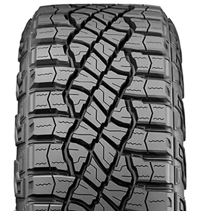Wrangler Territory RT, 325/65 R18 121Q Etykieta opony UE – Przyczepność na mokrej nawierzchni: , Efektywność paliwowa: , Poziom hałasu:  dB